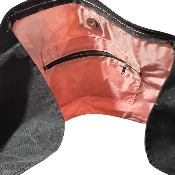 Adidas Pink Duffel Bag Black Trim Gym Travel Sports Tote - Picture 10 of 11